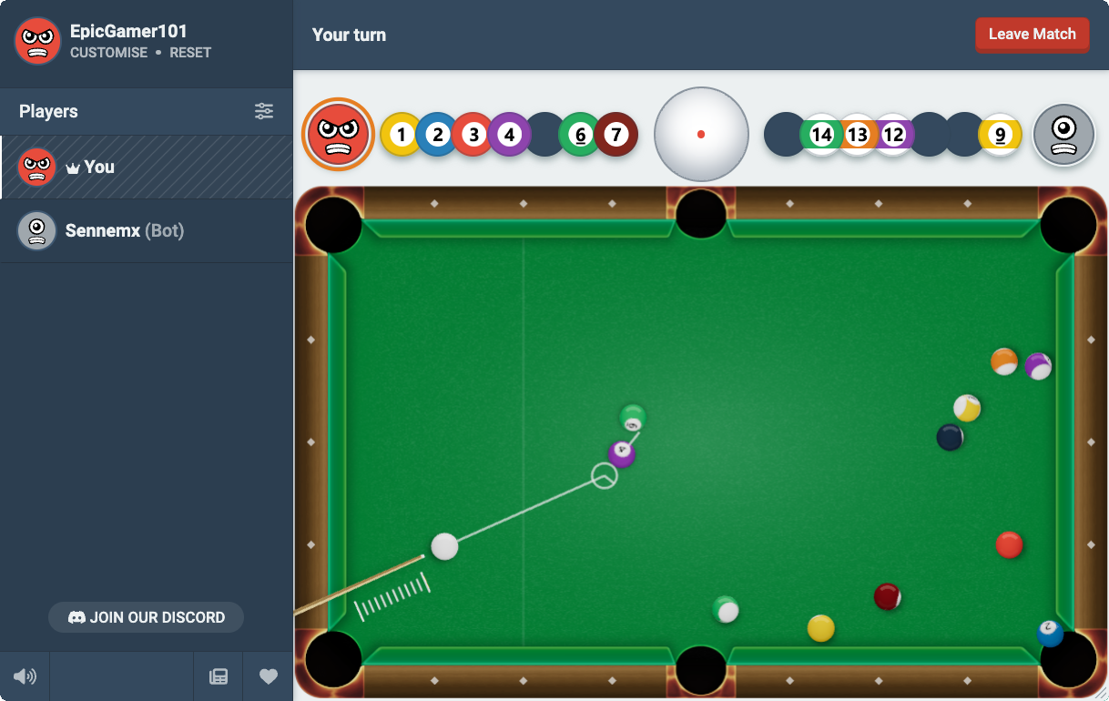 8 Ball Pool for Coolmath Games - Kinglet Code